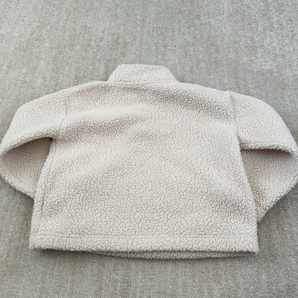 3 for $6 Gap Girls Fleece Teddy Zip Up Pullover M / 8 - Picture 4 of 7